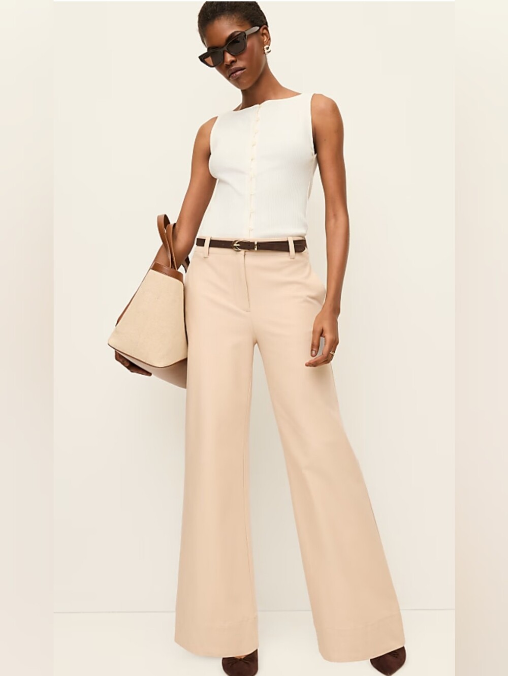 (1770) NWT ANN TAYLOR Modern Wide Leg Pant, Size 2